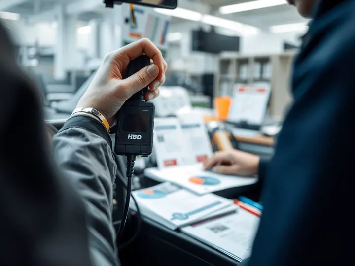 技术人员正在安装OBD数据采集终端